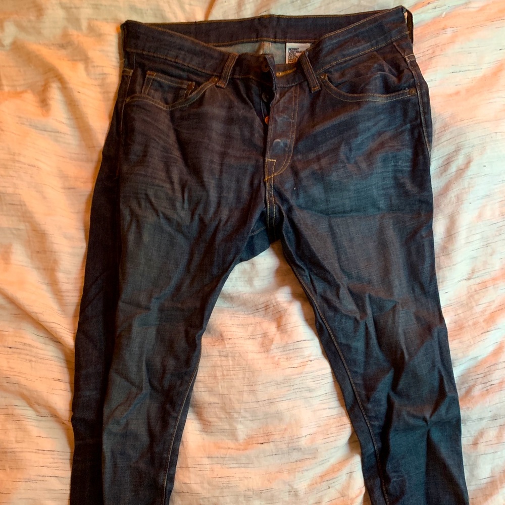 Skinny Low Waist Dark Blue Denim Jeans